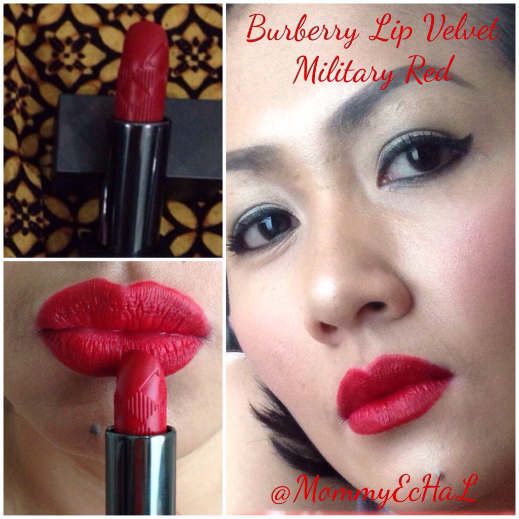 burberry lip velvet military red